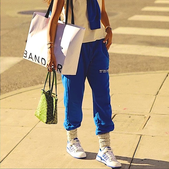 NWT (L) Sincerely Jules x Bandier Juniper Sweatpant Winter Blue - Picture 1 of 10